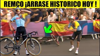 RESUMEN RUTA INDIVIDUAL JUEGOS OLIMPICOS PARIS 2024 REMCO Evenepoel ARRASE HISTORICO [upl. by Erdnad]