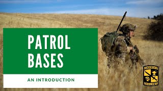 Patrolling  Introduction to Patrol Bases and ORPs [upl. by Helaina]