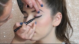 How To Do Winged Eye Liner On Someone Else PRO TIPS [upl. by Richmond648]