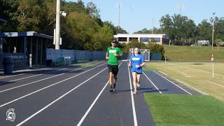 UWF Cross Country  Cooling Down With Coach 1024  Coach Caleb Carmichael and Skylar Grant [upl. by Dare]