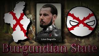 HOI4 Kaiserredux Leon Degrelle  Wallonia restores Burgundy Burgundian State super event music [upl. by Arriek]