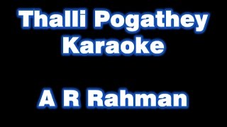 Yaara and Thalli Pogathey  Karaoke  Achcham Yenbadhu Madamaiyada  A R Rahman  AYM  jamminnow [upl. by Ert]