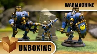 Warmachine Unboxing Cygnar Starter Set [upl. by Lahcear711]