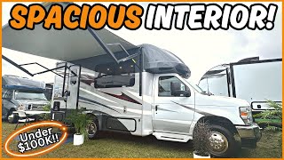 Tiny 22’ Class C Motorhome Full Bath amp 2 Beds Full Tour [upl. by Seek902]