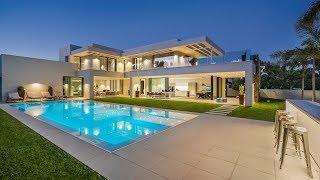 Luxury Beachside Modern House in Puerto Banus Marbella Spain  Drumelia [upl. by Carrol69]