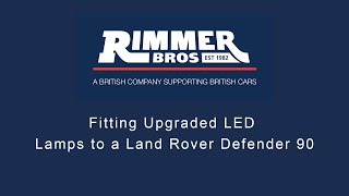 Fitting Upgraded LED Lamps to a Land Rover Defender 90 [upl. by Laefar]