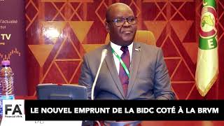 Le nouvel emprunt de la BIDC coté à la BRVM [upl. by Ycniuqed552]