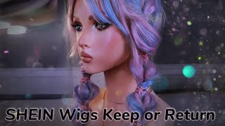 Let’s decide together🤔 SHEIN wigs keep or return [upl. by Other]