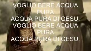 GESU E LA SAMARITANA quotcanto con testoquot by Vangelo Cantato gruppo efa [upl. by Marthe]