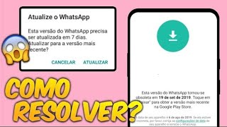 SEU GB WHATSAPP ESTÁ PEDINDO PRA ATUALIZAR MAS NÃO ATUALIZA COMO RESOLVER ANTES QUE FIQUE OBSOLETO [upl. by Tomkin324]