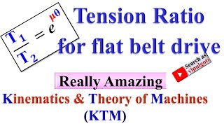 Tension ratio Belt drives Derive tension Ratio KTM TOM Belt TensionRatio BeltDrive [upl. by Hildagarde]