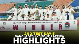 Full Highlights  Bangladesh vs South Africa  2nd Test Day 3  M3H1K [upl. by Devan]