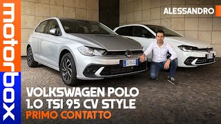 Volkswagen Polo 10 TSI Style 2021  La PROVA della CITYCAR tedesca che aggiorna DESIGN e tecnologia [upl. by Coad]