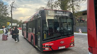 Vilniaus transportas 2 autobusas Oro uostasAirport  Vikingų g  Liepynės kapinės  Stotis [upl. by Volny]