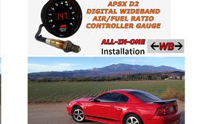 Wideband Install  APSX D2 digital wideband o2 air fuel ratio controller install [upl. by Ymeraj242]