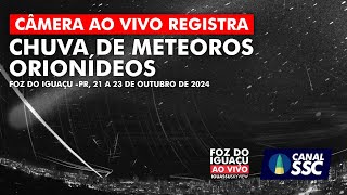 Meteoros são vistos durante a chuva Orionídeos em Foz do Iguaçu [upl. by Lefton]