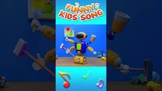 The Cleaning Robot Song  Nursery Rhymes shorts kidssongs nurseryrhymes [upl. by Ynohtnacram]