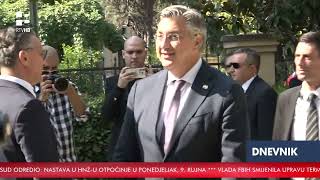 RTV HB  Hrvatski premijer Plenković posjetio HNK I SKB u Mostaru [upl. by Enalahs]