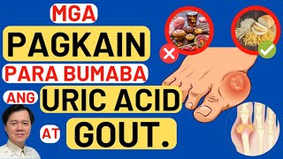 Mga Pagkain Para Bumaba ang Uric Acid at Gout By Doc Willie Ong [upl. by Ermina]