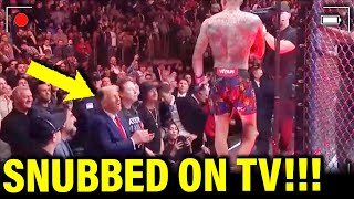 Watch Trump GET SNUBBED by UFC STAR on LIVE TV [upl. by Atsirak]