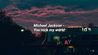 You rock my world  Michael Jackson subtitulado al español [upl. by Ennaxxor]