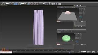 3DS MaX Tutorial  Modeling Curtain using Cloth simulation [upl. by Ailimac]