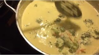 How to make Broccoli Cheddar soup [upl. by Aeiram]