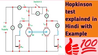 Hopkinson test Back to back test in Hindi [upl. by Ashli]