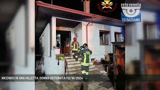 INCENDIO IN UNA VILLETTA DONNA USTIONATA  12102024 [upl. by Thorma]