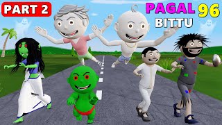 Pagal Bittu Sittu 96  Bhoot Wala Cartoon Part 2  Bittu Sittu Toons  Pagal Beta  Cartoon Comedy [upl. by Smukler828]