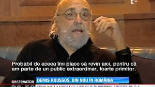 Demis Roussos sa întors la Bucureşti [upl. by Ardnekahs664]