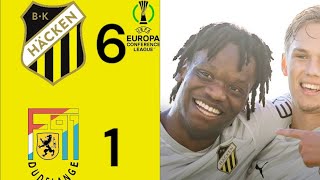 BK Häcken  F91 Dudelange 61  Allsvenskan Highlight [upl. by Tamarra]