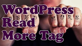 WordPress Read More Tag  Make Your Homepage or Blog tidy by just showing post excerpts [upl. by Ramsdell768]