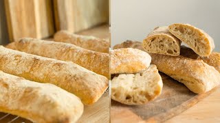 Sauerteig Ciabatta  knusprig amp luftig selbst machen [upl. by Bolan]