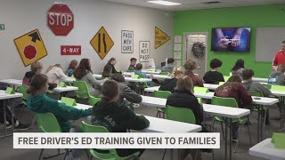 Its free  Buckle In Driving Academy gives free drivers ed to families [upl. by Aehtla]