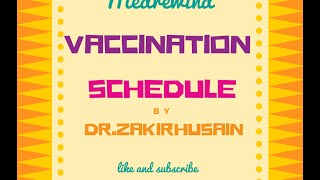 Vaccination schedule India [upl. by Hausner]