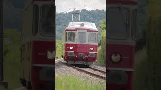 Triebwagen BDe 44 „Aargauer Pfyl“ nahe Winterthur [upl. by Ahrens]