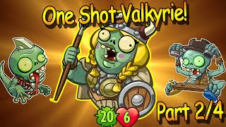 Part 2 TOXIC One Shot Valkyrie ♦ PvZ Heroes [upl. by Akinam]