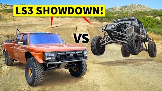 Two of the CLEANEST offroad Builds weve EVER seen F350 PreRunner vs Truggy [upl. by Campbell386]