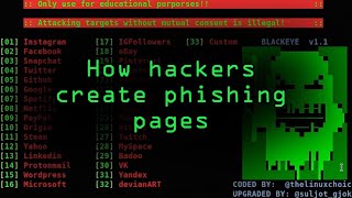 How Hackers Create Phishing Pages for Social Media Accounts amp More [upl. by Etnoj]