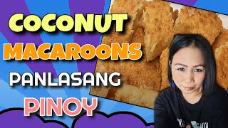 Coconut Macaroons  Panlasang pinoy  prettymayang recipe [upl. by Yesrod349]