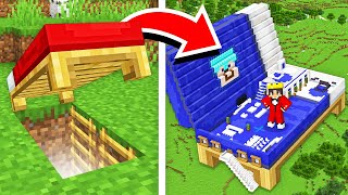 How To Build A Modern Secret Bed House in Minecraft [upl. by Rayle]