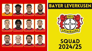 Bayer 04 Leverkusen Full Squad For Season 202425  Bayer Leverkusen  FootWorld [upl. by Letnuahs]