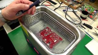 No026  Ultrasonic Cleaner PCB Flux Removal [upl. by Ordnajela672]