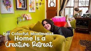 Tour This Maximalist Home With A Burst of Color in Every Corner  Handmade Home [upl. by Amary]