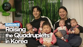 Episode 5 A Korean couple raising quadruplets  couple vlog [upl. by Dorelle]