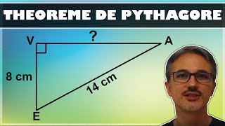 Théorème de PYTHAGORE 4ème  3ème  Calculer la longueur dun côté de langle droit [upl. by Kaete]