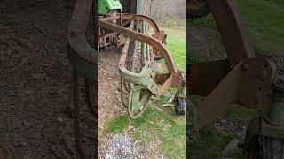 First test of the 67 year old hay rake New Idea 49 on the Deutz 4506 [upl. by Yrahk988]