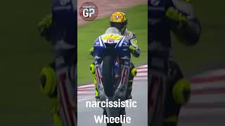 Trik Wheelie Valentino Rossi Bikin Melongo motogp wheelie rossi shorts trik [upl. by Suhcnip435]