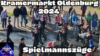 Kramermarkt Oldenburg 2024  Alle Spielmannszüge und Musikzüge beim Umzug [upl. by Ejrog527]